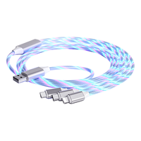  micshare/米享 七彩流光 三合一充电线  Type-C, Lightning, Micro USB USB-A TPE
