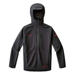 MAMMUT 男式 Ultimate Viii So 连帽夹克 25 岁夹克, 黑色