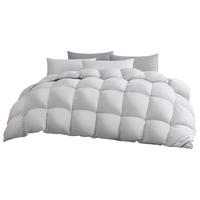 富安娜（FUANNA） 羽绒被 春秋四季被冬天保暖蓬松白鹅绒被芯 加厚被-浅灰-230*229cm(1500g) 50白鹅绒被子