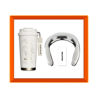 浪莎(langsha)颈椎按摩器斜方肌按摩披肩肩颈按摩器腿腰颈部按摩仪品客户父母高档实用 【喜上龙梢礼盒】肩颈按摩-霁蓝