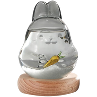 上新了故宫 了文创 故宫天气瓶 风暴瓶可爱办公桌面摆件同学 黑色