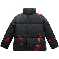 太平鸟 男装冬款火山羽绒服美式面包服立领保暖防寒男式羽绒服