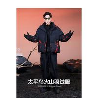 太平鸟 男装冬款火山羽绒服美式面包服立领保暖防寒男式羽绒服