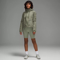 lululemon丨Convertible Ripstop 女士徒步多功能夹克 LW4BU0S 月桂绿 L /10