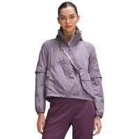 lululemon丨Convertible Ripstop 女士徒步多功能夹克 LW4BU0S 暗薰衣草 3XS /0