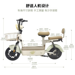 五星钻豹 电动自行车 新新国标适用2026年电动自行车A36家用通勤电动车绅士灰