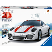 睿思（Ravensburger）【3D拼图】新年欧洲睿偲立体拼图跑车模型灯光玩具 802982-保时捷911R