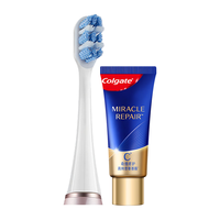 Colgate 高露洁 悦光系列声波电动牙刷炫白刷头+奇绩修护牙膏18g专研刷头亮白齿面