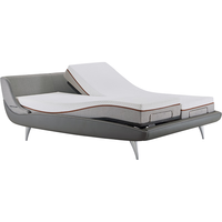 舒福德奥运智能电动床一键入眠按摩升降遥控入眠床运动员零重力分体家具 【S100】*2+床垫*2+灰色床围 1800*2000(床垫适中)