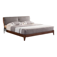 大自然实木床 卧室环保家具白蜡木主卧实木床 1.8x2米双人床架【B48】 B48床具L(低款) 2*1.8米