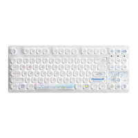 AKKO 5108B PLUS玉桂狗20周年 库洛米 美乐蒂 帕恰狗 凯蒂猫游戏办公三模有线机械键盘 3108玉桂狗有线樱花轴【无RGB灯】