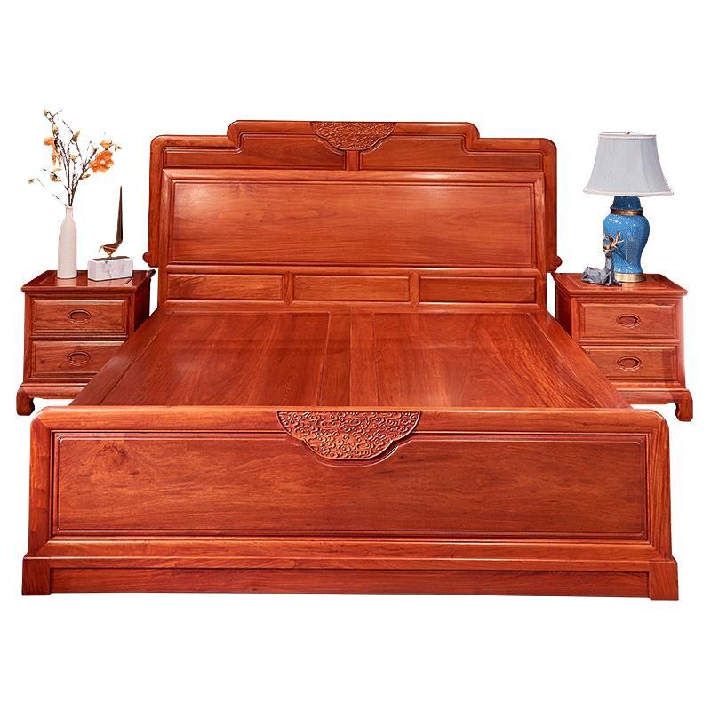  GOCLASSIC/广典 新中式 红木家具床  1.8*2米单床 1.8*2.0m