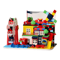 曼龙儿童大颗粒积木拼装玩具 178颗粒-摩天轮乐园 178颗粒摩天轮乐园