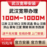 中国移动武汉宽带办理光纤安装租房宽带单宽带融合宽带上门安装 有武汉移动8元卡+23月租【千兆宽带+路由器】