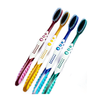 优洁护三笑美洁高档牙刷超细软毛刷丝独立高档包装家庭男士女士通用 5只830款【高档超密软毛牙刷】