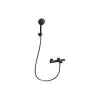 科勒珂灵挂墙式恒温浴缸花洒龙头淋浴花洒套装浴缸龙头家用 恒温浴缸花洒（黑色）