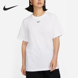 NIKE 耐克 官方正品夏季女子小标简约运动休闲短袖T恤 FD4150-100