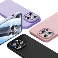PISEN 品胜 适用苹果15promax液态硅胶手机壳iPhone15pro软套14镜头全包iPhone1312防摔保护套plus高级男女i