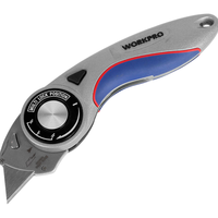 万克宝 圆盘折叠美工刀 刀头角度可调 圆盘折叠美工刀W011028N