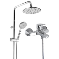 美标淋浴花洒套装多功能喷枪手持淋浴器浴室花洒卫浴套装T511花洒套装 T511简方淋浴组合(带顶洒)