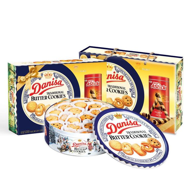 Danisa 皇冠丹麦曲奇 饼干礼盒装72+908g爱时乐150g454g681g572g