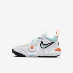 NIKE 耐克 官方正品篮球系列PS小童魔术贴易穿脱运动鞋HF5737-141