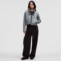 lululemon丨Sleek City 女士带夹层夹克 LW4CCTS 绿洲灰 XL /12