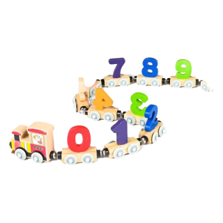 童必得（KID BUILDER）数字小火车积木磁铁儿童益智玩具 27节磁力小火车