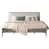 双虎双人床现代简约轻奢家用双人主卧1.8米高箱储物床榻榻米床架23105 【实木架】床+舒梦床垫+床头柜*2 1800mm*2000mm