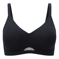 6IXTY8IGHT 68 秋冬内衣女无痕透气无钢圈软支撑聚拢榛果杯文胸罩BR13725 8F3黑色 M 8F3黑色-BR13725