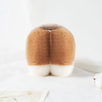 勋阳宇乐现款毛绒耳罩秋冬季时尚保暖防寒防风可折叠拼色可爱女士包耳 折叠变色毛杆咖啡色 均码