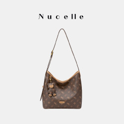 纽芝兰 NUCELLE NU纽芝兰通勤hobo包包2025秋冬新款腋下包大容量水桶包单肩斜挎包