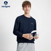 navigare 意大利小帆船时尚圆领卫衣男士2025秋冬一体绒套头衫