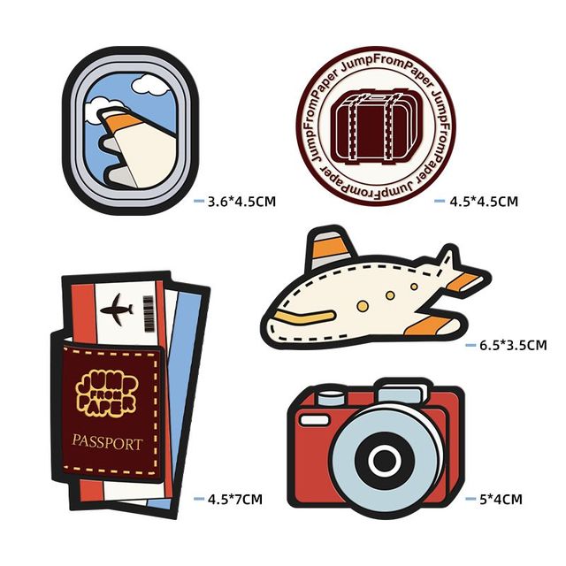 Jump From Paper JumpFromPaper3D冒险包配件双肩包 磁吸徽章一套（5个）JFP