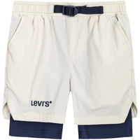 Levi's李维斯童装24夏儿童梭织短裤男童撞色速干裤子 雾卡其 120/56(6)