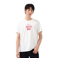 GUESS 盖尔斯 24年春季男士美式百搭纯色数字字母短袖T恤-M4PI82K2Q40 F7IM-白色 XS