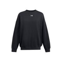 安德玛(UNDERARMOUR)秋冬Rival女子宽松抓绒运动休闲卫衣1386463 黑色001 M