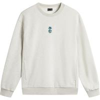 李宁 LI-NING加绒卫衣男士春秋长袖保暖男装圆领卫衣女宽松运动服