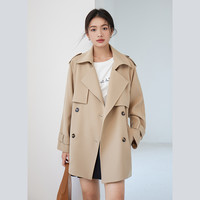 奈格薇儿 naegvrre 小个子中长款风衣女2025新款春秋今年流行气质英伦风大衣