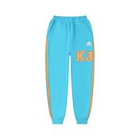 Kappa Kids背靠背卡帕童装男休闲裤子秋款儿童长裤时尚卫裤 蓝色 130