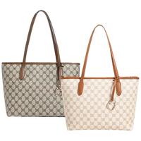 BeLLE 百丽 复古老花大容量托特包新单肩手提包