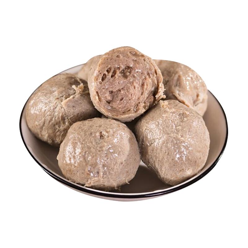 陈记顺和 正宗手打潮汕牛肉丸牛筋丸 牛肉含量≥90% 不含杂肉火锅烧烤食材 250g牛肉丸*4包（送沙茶酱）