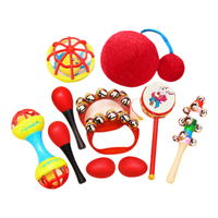 尚韵 SHANGYUN儿童婴儿玩具新生儿玩具0-1岁手摇铃小沙锤宝宝牙胶安抚拨浪鼓 视听摇铃【5件套】