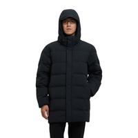 SANFO PLUS户外 男款墨玉长款羽绒服 SJM-18088 黑色 L