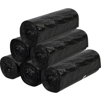 ABEPC 70*90cm30只装 点断式大号塑料垃圾袋平口商用物业厨房加厚黑色家用超大户外特大 70*90 3卷共30只