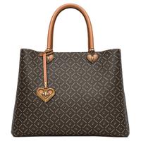 goldlion 金利来 女士复古手提包女士印花托特包单肩斜挎包 FC233039-1C36 棕啡