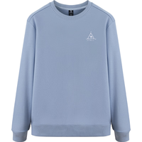 骆驼（CAMEL）加绒套头卫衣男宽松休闲圆领时尚 C13CZ0L5039 迷雾蓝 XXL 男，迷雾蓝【加绒】