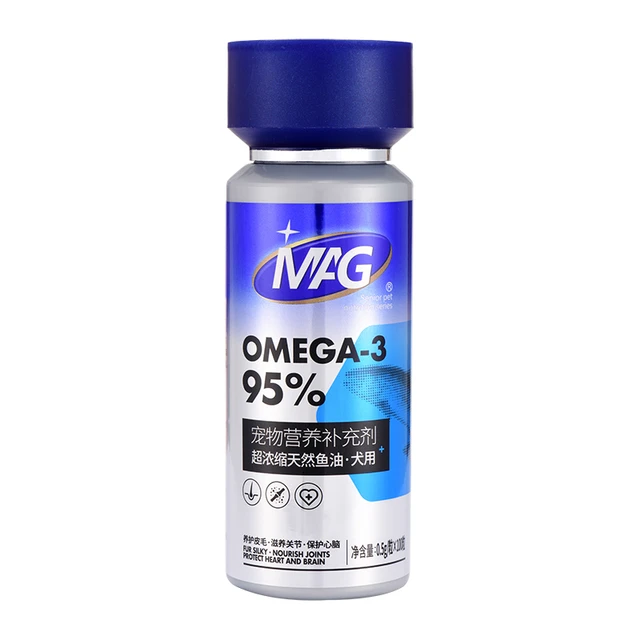 MAG 狗狗专用 超浓缩天然鱼油 0.5g*100粒