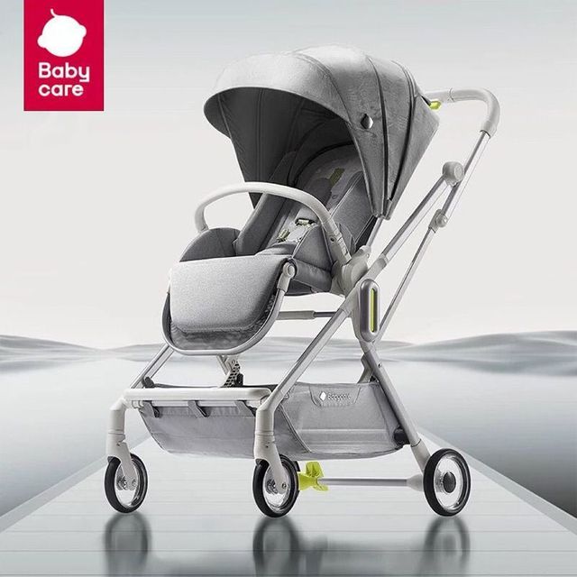 babycare 折学大师推车新生儿婴儿车0-6岁用折叠可坐可躺带减震遛娃 重磅折学大师-波光粉