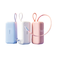 图拉斯 TORRAS充电宝【三合一随心充】3C认证可上飞机10000毫安苹果17移动电源自带伸缩数据线35W充电器折叠插头